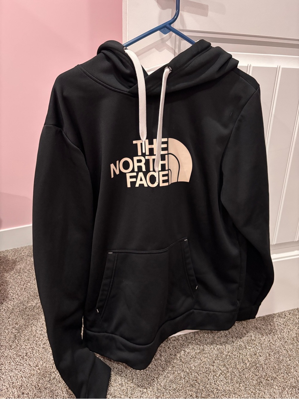 The North Face Black Pullover Crewneck with White Logo